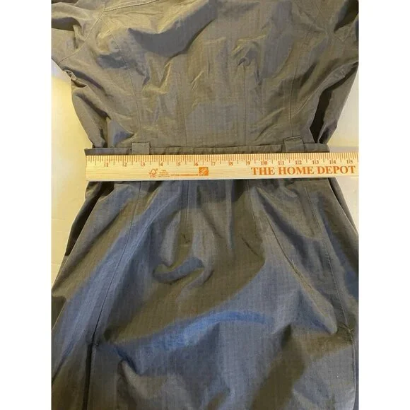 Outdoor Research Jacket Womens Small Black GrayEnvy Long Rain Coat Hooded